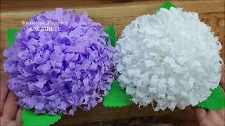 CRISANTEMOS DE PAPEL CREPÉ  FACIL Y RAPIDO. ( FLORES DE PAPEL )