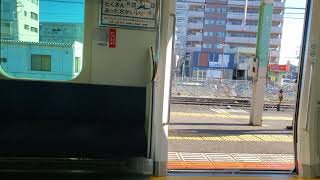 【4K / 車掌動作】高崎線桶川駅・E233系普通籠原行き到着　【車内映像】　2021-02-20