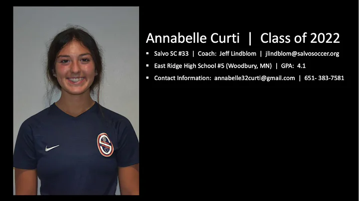 Annabelle Curti - Soccer Highlights