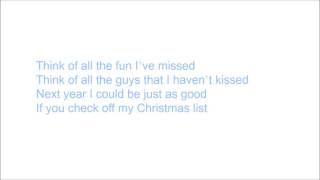 Megan Nicole - Santa Baby (lyrics)