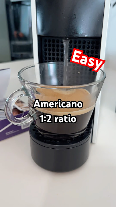 Easy Americano recipe for Nespresso Essenza Mini #recipe #coffee