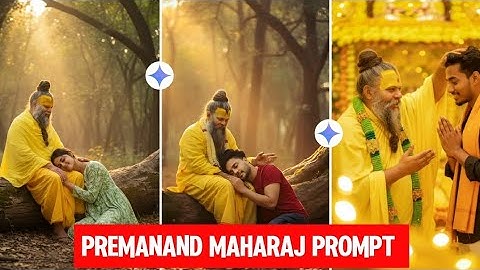 Instagram trending Premanand ji Maharaj Gemini Photo Edit Prompt | Trending Gemini Photo Editing |