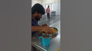 Hostel breakfast University of Hyderabad Chole bhature #uoh #hcu #breakfast #university#studentlife