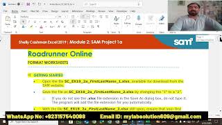 Shelly Cashman Excel 2019  Module 2 SAM Project 1a | Roadrunner Online