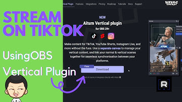 Aitum Vertical Plugin for OBS (TikTok Tutorial)