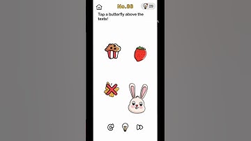 Brain Out | Chapter | No.86 | Tap a butterfly above the texts! Walkthrough video
