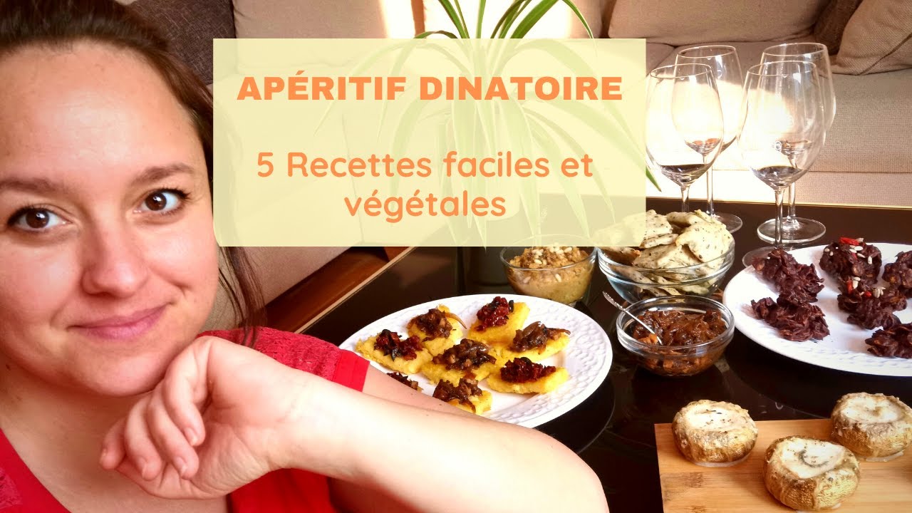 5 Recettes faciles pour un apéro vegan