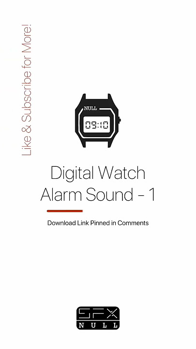 Digital Watch Alarm Sound ⌚ ⏰ / Watch Alarm SFX #watch