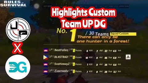 Highlights Custom Team UP DG | Rules of Survival