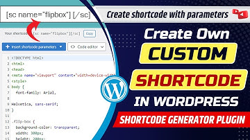 How to create own custom shortcode in WordPress | Create shortcode with parameters