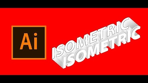 Isometric Text Effect. Adobe Illustrator Tutorial.