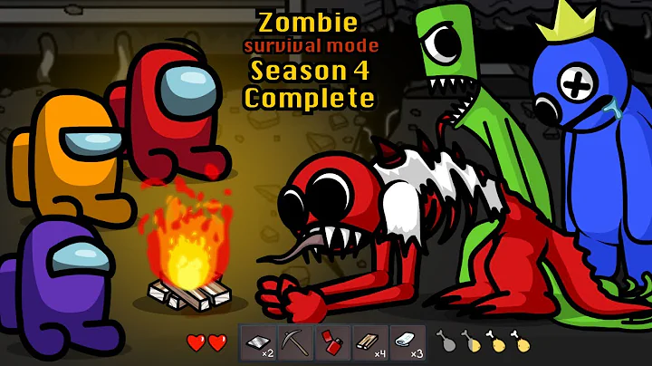 Season 4 Complete - Survival Mode 🛠 Rainbow Friends Among Us Zombie