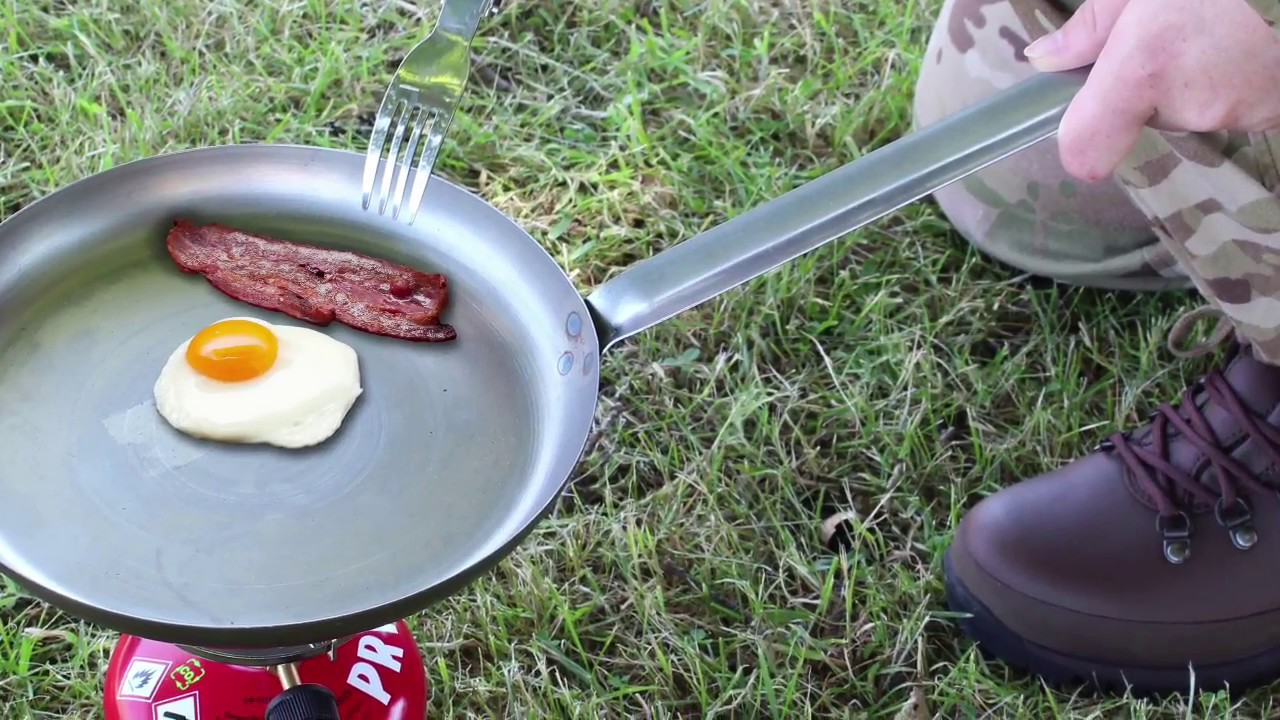MFH Camping Skillet, Iron YouTube