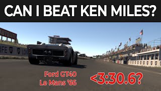Can I Beat Ken Miles' Perfect Lap of 3:30.6 at Le Mans '66?