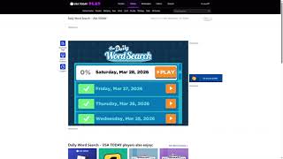 AI solve USA Today the Daily Word Search : 3/28/2026