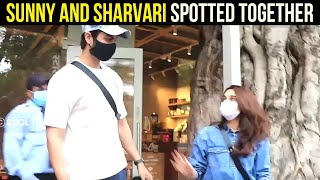Sunny Kaushal clicked with rumoured girlfriend Sharvari Wagh in Juhu