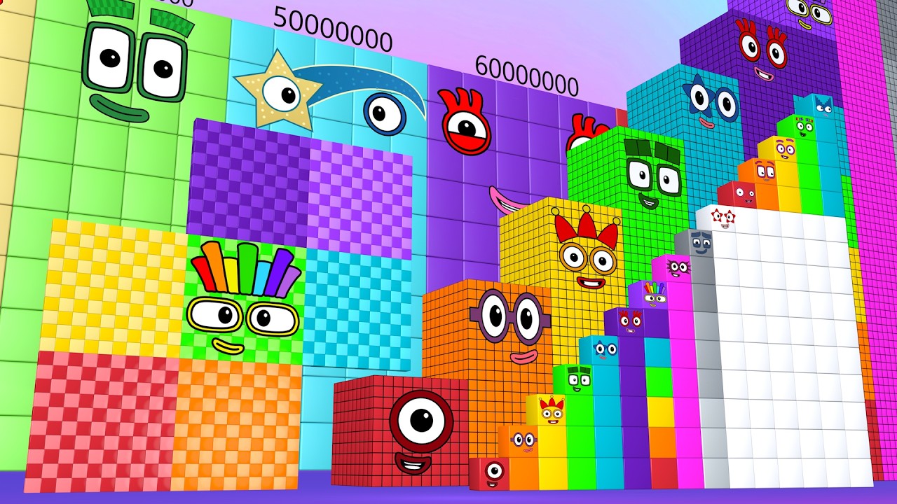 Numberblocks Puzzle 700 15,000 70,000,000 | Fun Counting Number for ...