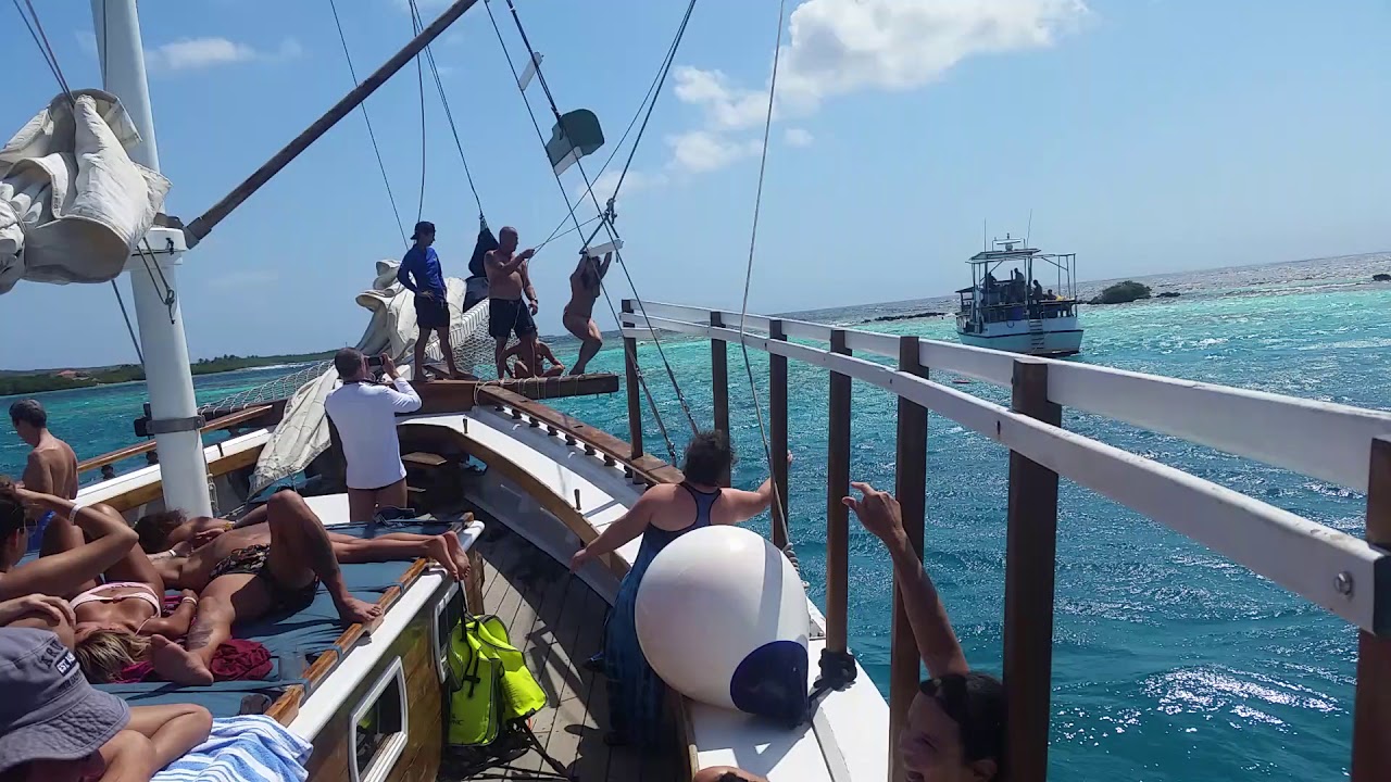 Rope swinging off sailboat YouTube