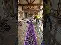 Purple Epoxy River Floor Transformation 🤯