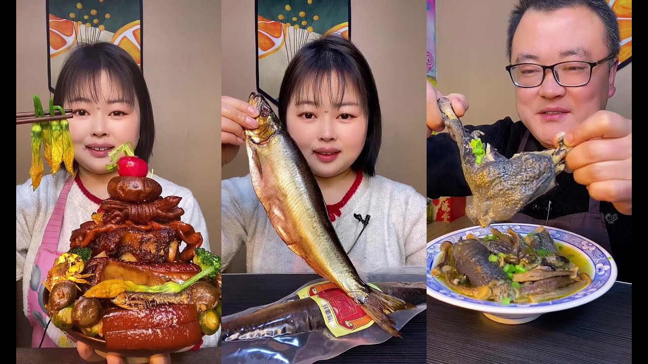 ASMR MUKBANG SEAFOOD DELICIOUS PORK BELLY  EATING SHOW 吃播taotao