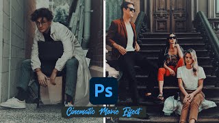 Photoshop Cinematic Movie Effects Tutorial -  Easy Color Grading Photoshop screenshot 2