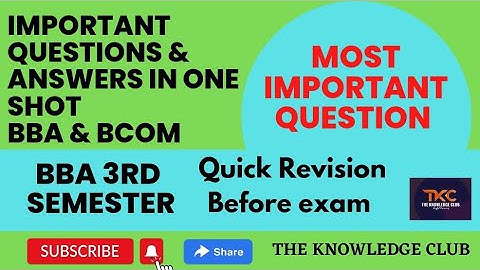 CRM Important Questions & Answer #bba #3rdsem #ccsu