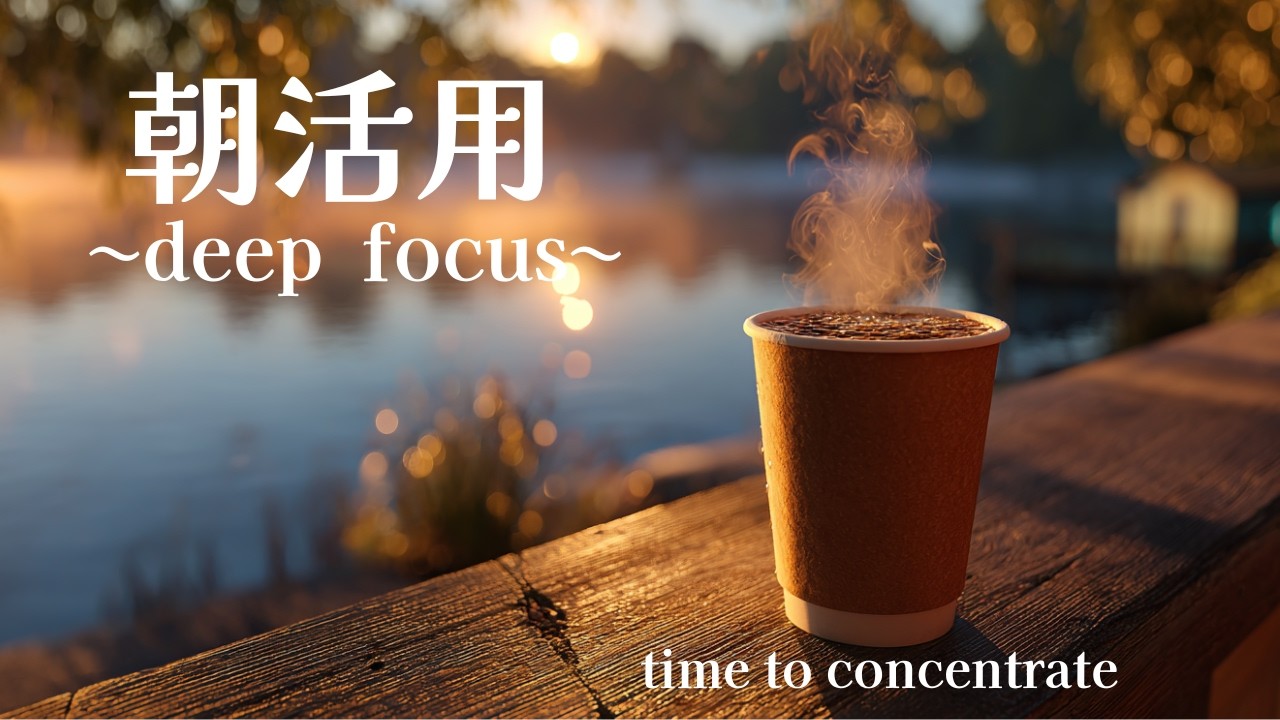 【作業用BGM】朝から集中が続くカフェLOFI｜Morning Deep Focus Lofi（120min）