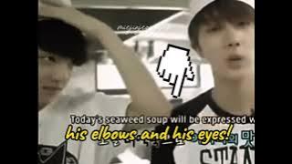 JK was shy Infront of Jin back then.. young Jinkook wasn't bickering,.  Jinkook's fragile moments