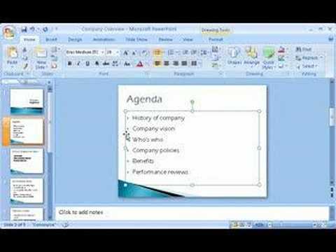 how to use powerpoint presentation 2007