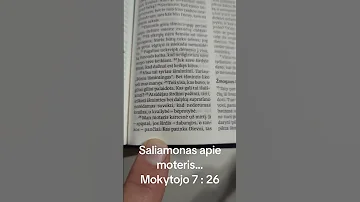 Biblija Apie Moteris Saliamono Išmintis Iš Mokytojo Knygos LT 