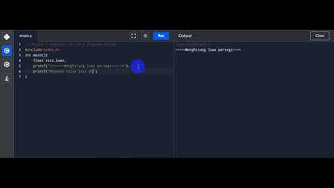 Menghitung persegi dengan bahasa C