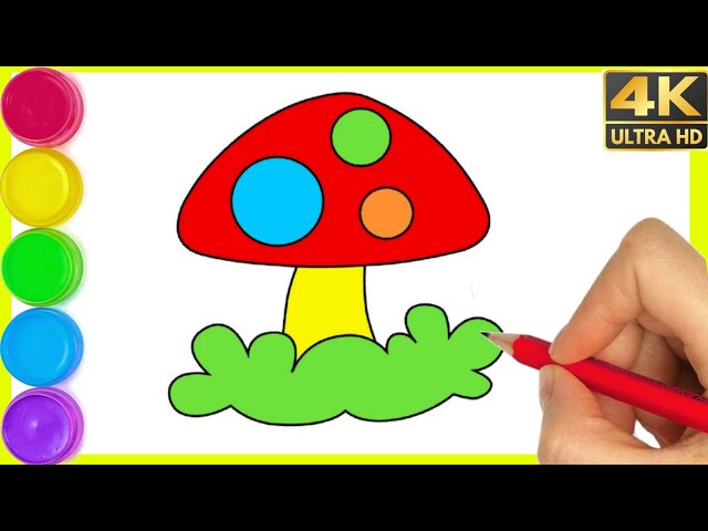 How To Draw Mushroom Very Easily | Smart Kids Art - YouTube