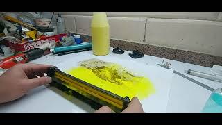 How to refill toner laser color cartridges