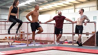 STICK IT Gymnastics Challenge  !!! Painful Forfeit Challenge!!!  😏 (Ash Watson + Nile Wilson)