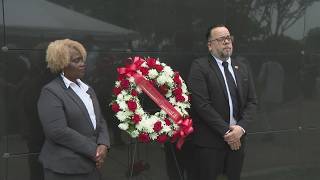 Hurricane Katrina wreath-laying ceremony