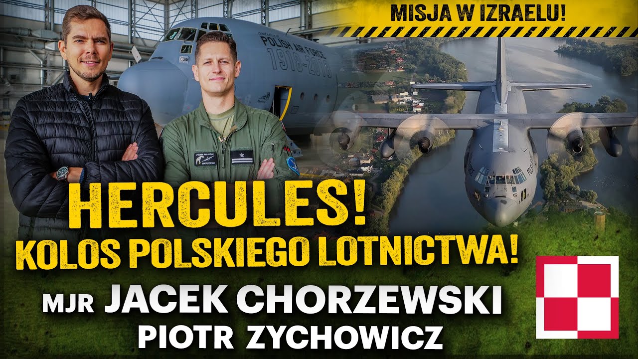 Hercules C-130! Rozmowa z pilotem, który uratował Polaków z Izraela - mjr Jacek Chorzewski