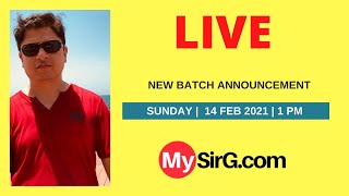Sunday LIVE | 14 Feb 2021 | 1 PM | MySirG.com