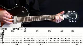 Fuzzy N Wild Vice Barrons / Ventures Guitar Chords and TAB Lesson