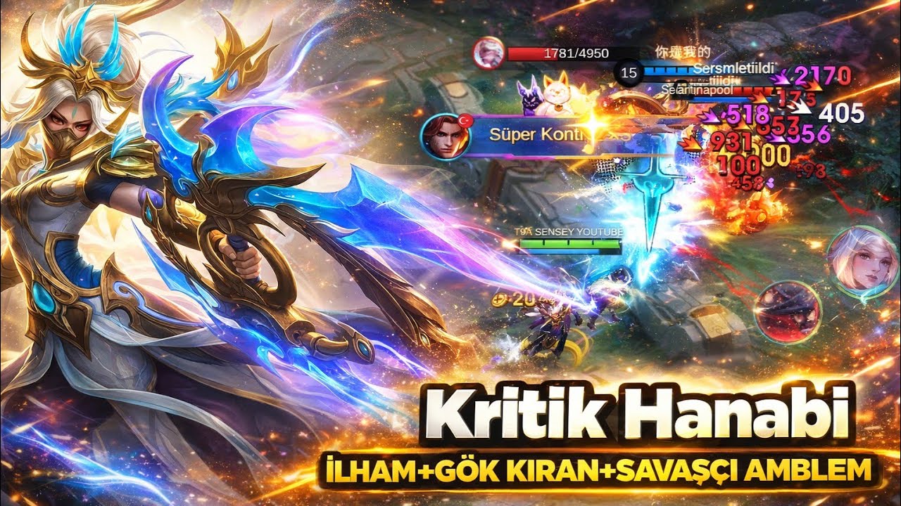 SAVAŞÇI AMBLEMİ + İLHAM + GÖK KIRAN + KRİTİK HANABİ Yok Böyle Bir Şey Mobile Legends