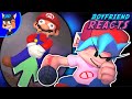 Boyfriend Reacts to SMG4: If Mario Was In.... Friday Night Funkin