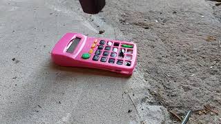 Destroying A Half Destroyed Calculator In 26 Seconds