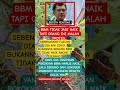 BBM TIDAK JADI, JUSUF KALLA KECEWA 🤪 #jusufkalla #bbm #pemerintah #prabowo