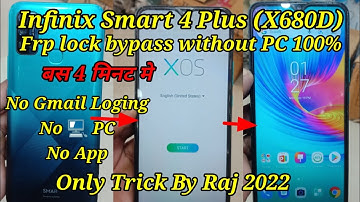 Infinix Smart 4 Plus (X680D) FRP Lock bypass without PC 100% / Infinix Smart 4 Plus Google Account