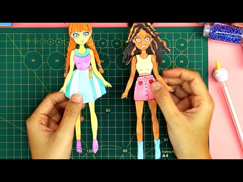 Video ????????????Tự tay làm búp bê bằng giấy xinh xắn và đơn giản - youtube