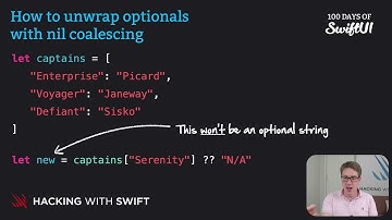 How to unwrap optionals with nil coalescing – Swift for Complete Beginners