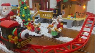 CUBIMANA Christmas Castle Roller Coaster (HG1084) Review | Light-Up Building Kit