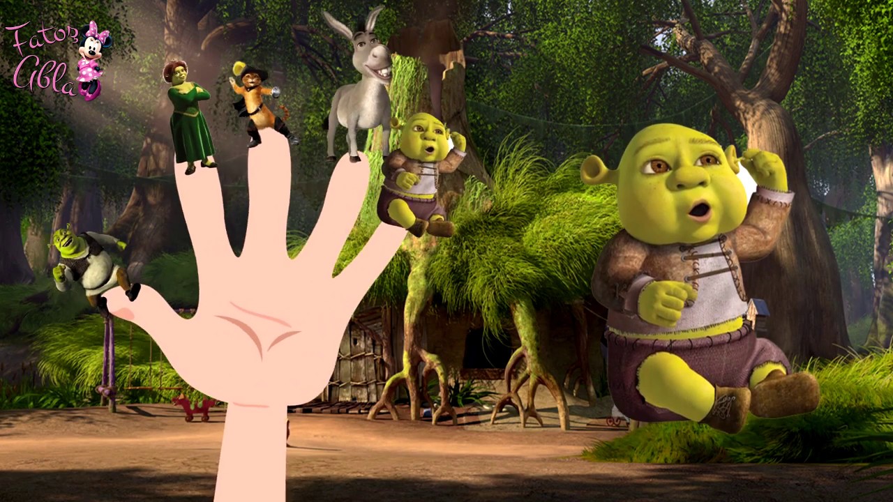SHREK FINGER FAMILY NURSERY RHYMES FUNNY KID SONGS YouTube