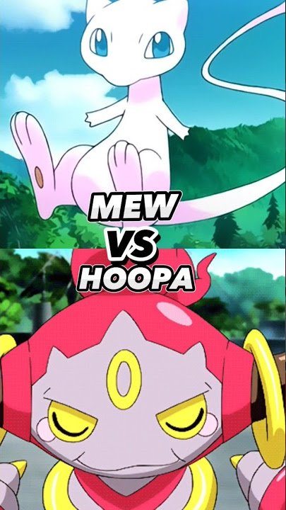 MEW Vs HOOPA 🔥|| 1v1|| Who Is Powerful 🤔\\ #pokemon #shortsvideo