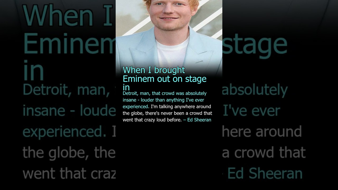 Ed Sheeran –Eminem 