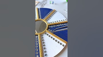 Lippan Art || Wall Hanging Craft Ideas || Easy and Simple Craft #art #diy #shorts #trending